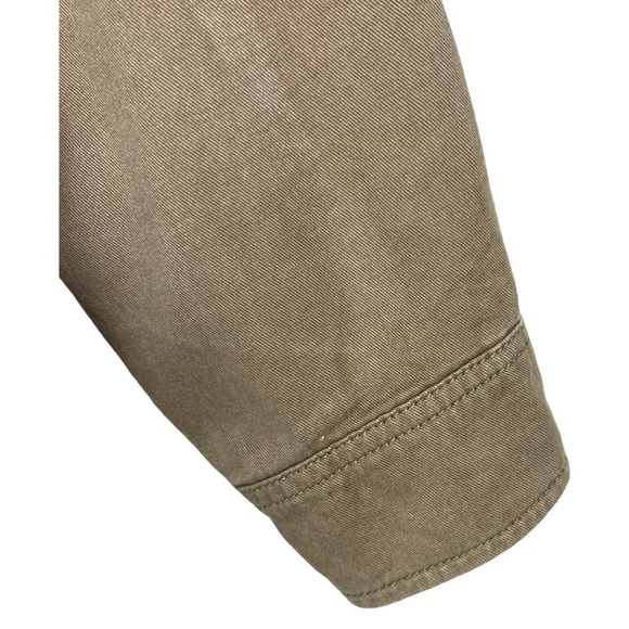 Life in Progress Military Olive Green Button Up Long Sleeve Shirt Size Medium. - Picture 9 of 15